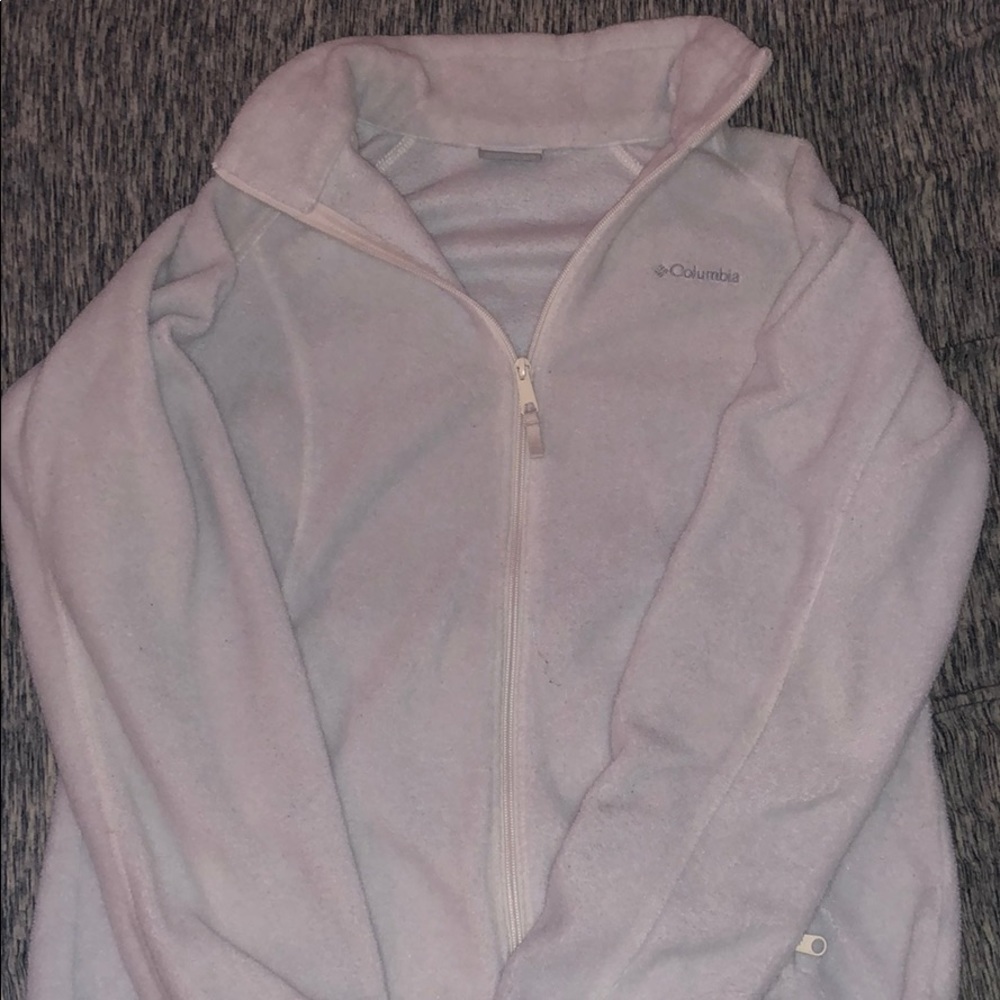 White Columbia Zip Up